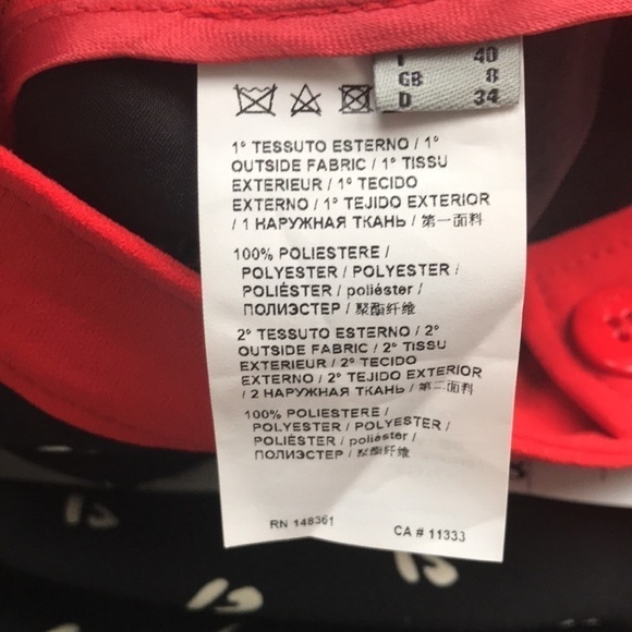 Pinko Black and Red Cropped Pants - Picture 15 of 15